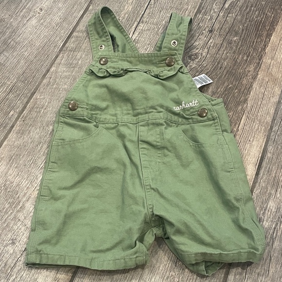 Carhartt Olive Kids Overalls - Picture 1 of 4